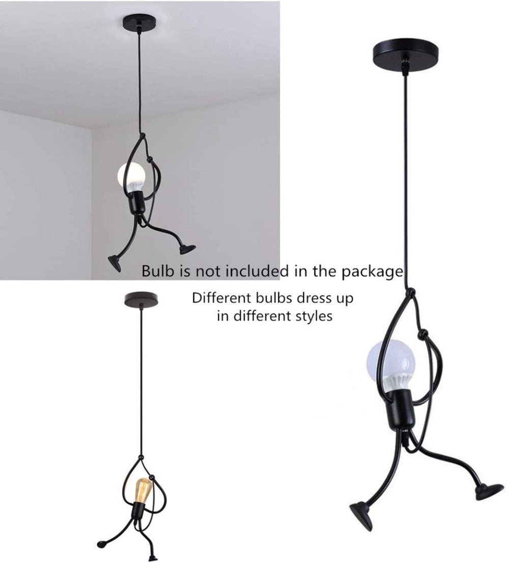 Lustre suspendate Cartoon E27 pentru Living și Dormitor Copii – Lustre Creative de Fier