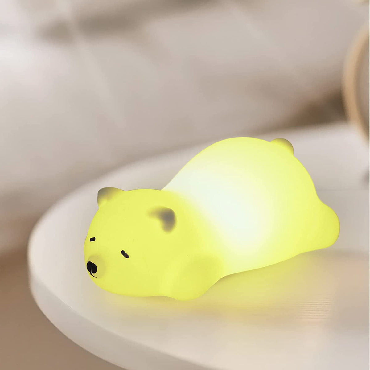 Veilleuse Bébé Veilleuse Enfant, Veilleuse Enfant Veilleuse Bébé Rechargeable USB,Veilleuse Bébé LED Portable Silicone Fille Garcon Lampe de Chevet Cadeau Bebe Fille