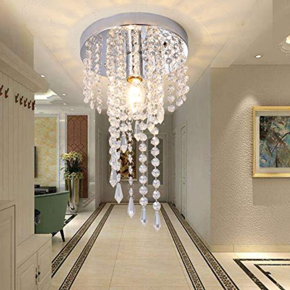 Lustres en Cristal, Cristal Lampe de Plafond, E14 Lampe de Plafonnier en Cristal K9