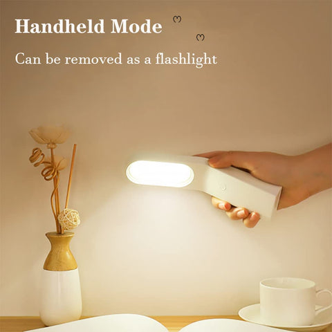 Lampe de Bureau LED, Lampe de Chevet Dimmable, 10 Niveaux de Luminosité, Flexible Contrôle Tactile Protection des Yeux, Lampe de Bureau Avec Port USB, Applique design magnétique