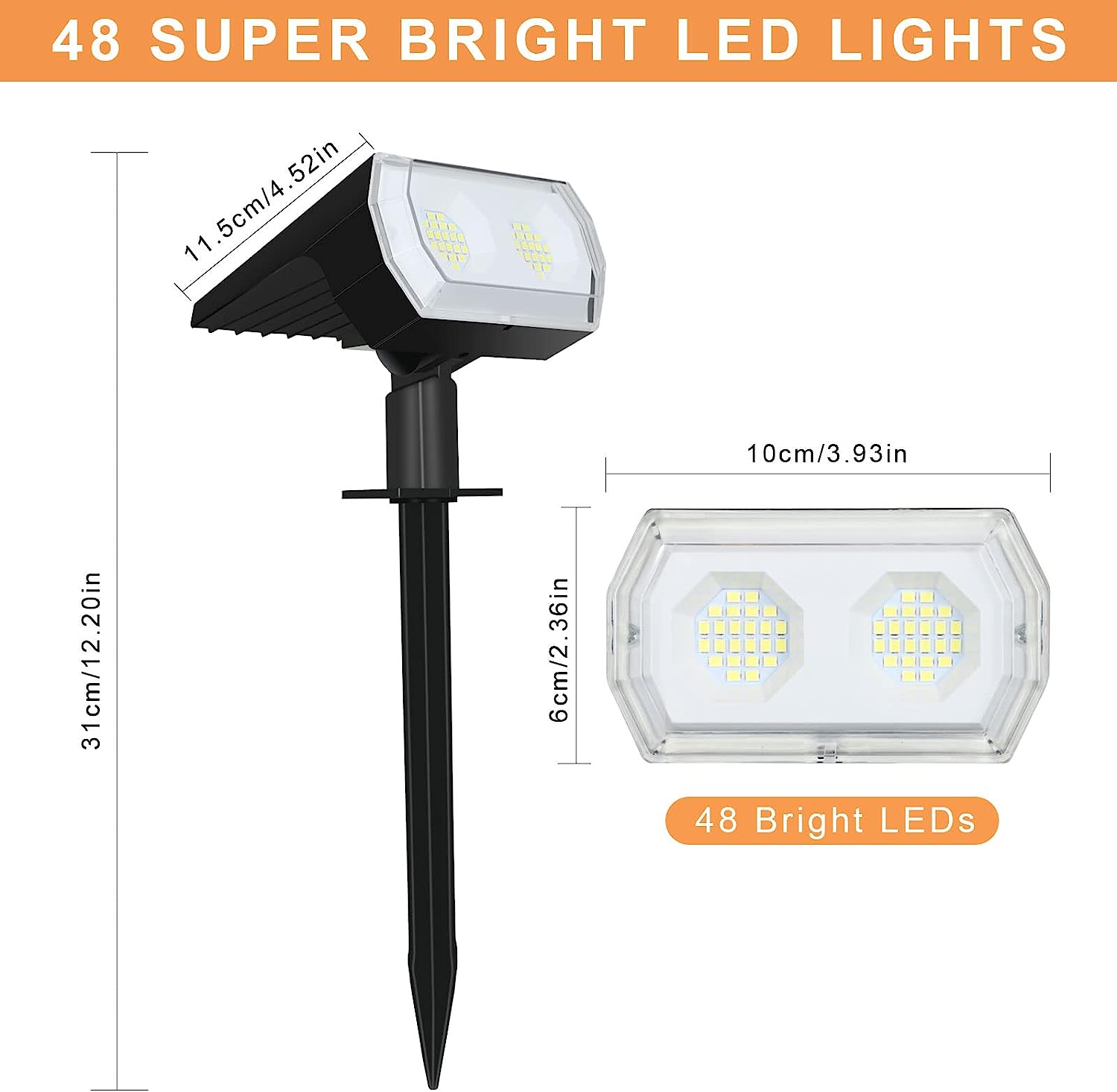 Dessin des dimensions du luminaire