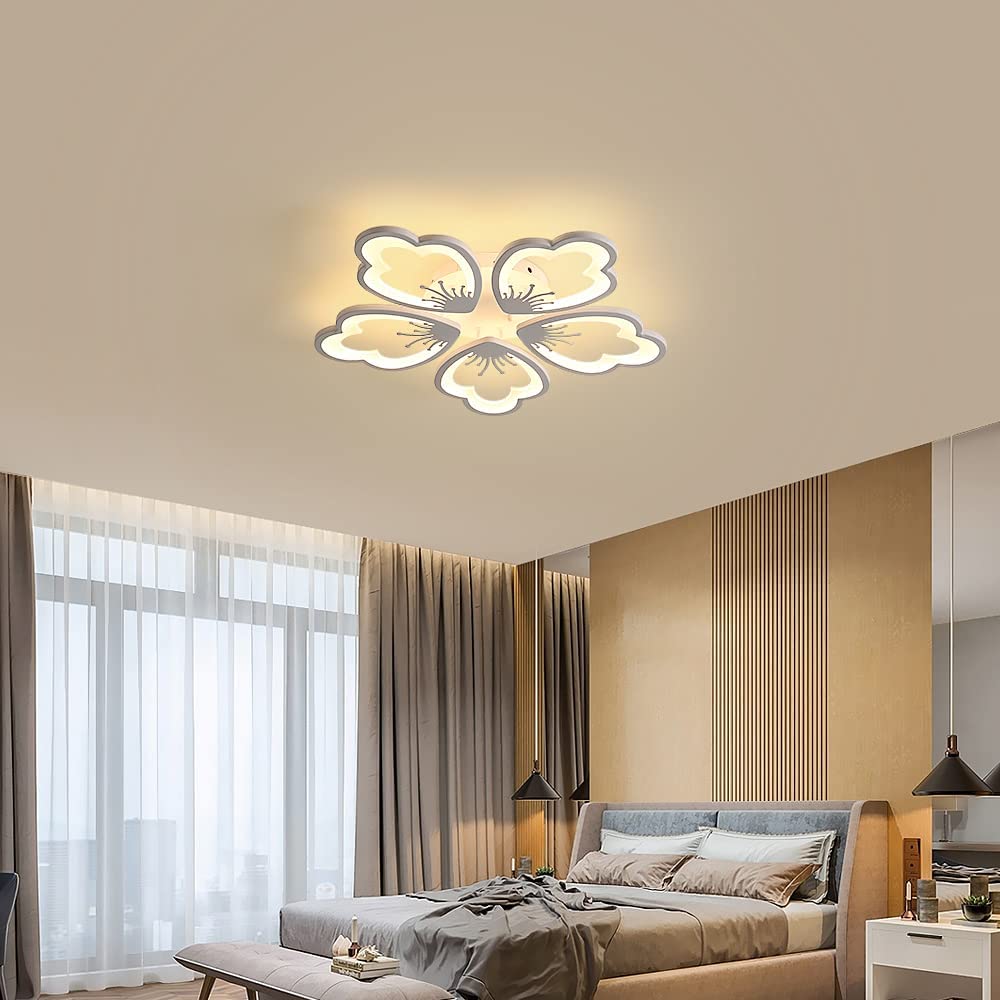 Plafonnier Led Moderne Dimmable, Luminaire Plafonnier avec Télécommande