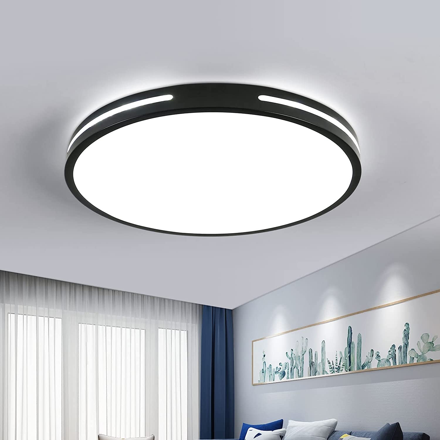 Plafonnier LED, lampes LED plafonniers modernes simples ronds