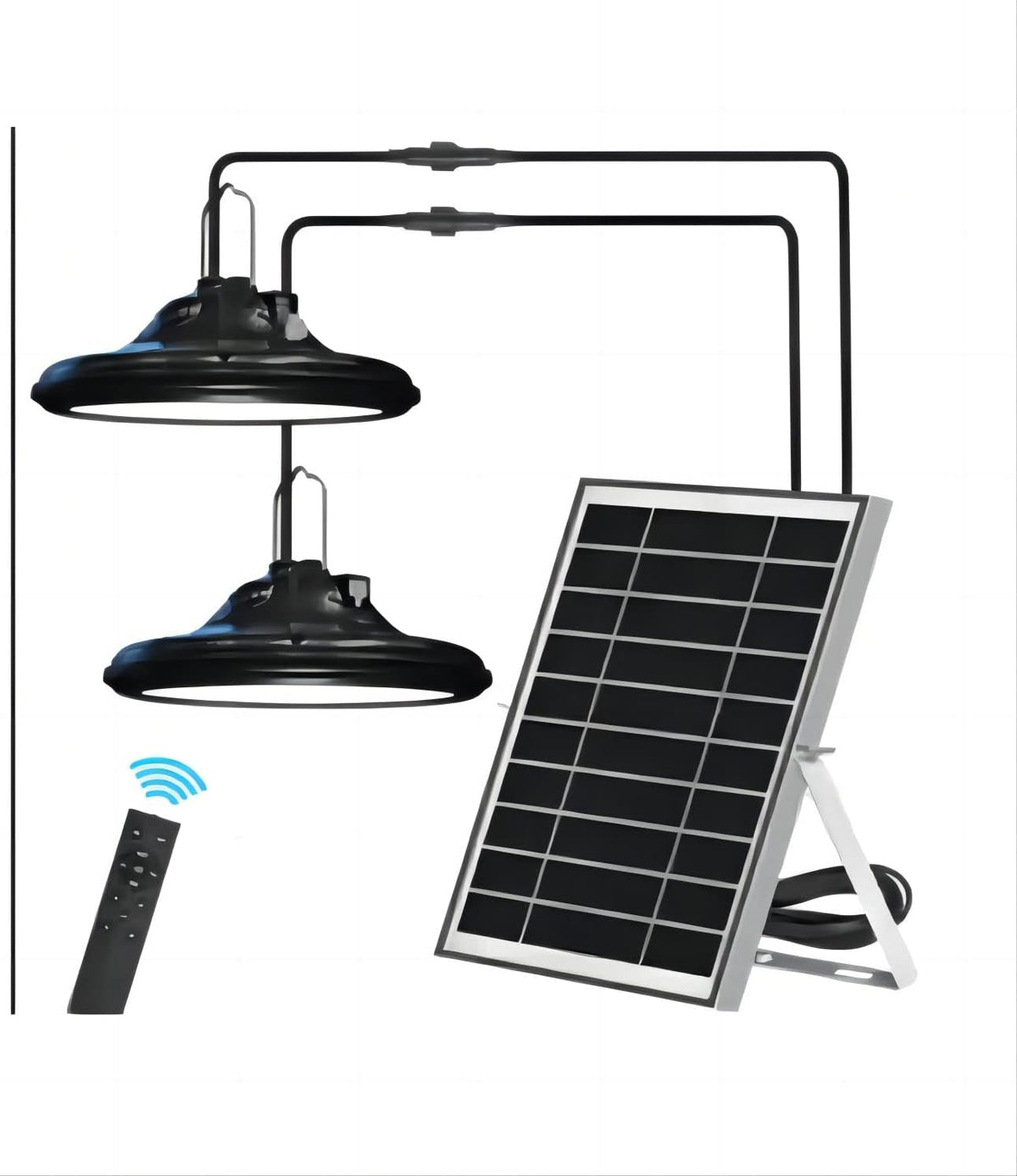 Lampe Suspendue Solaire, Lampe Suspendue Extérieure étanche Double Tête