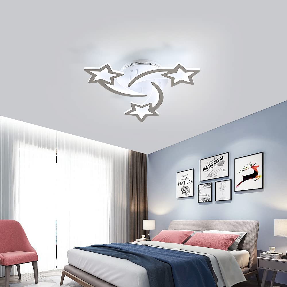 Plafonnier LED 30W, Lampe de plafond en forme Star moderne