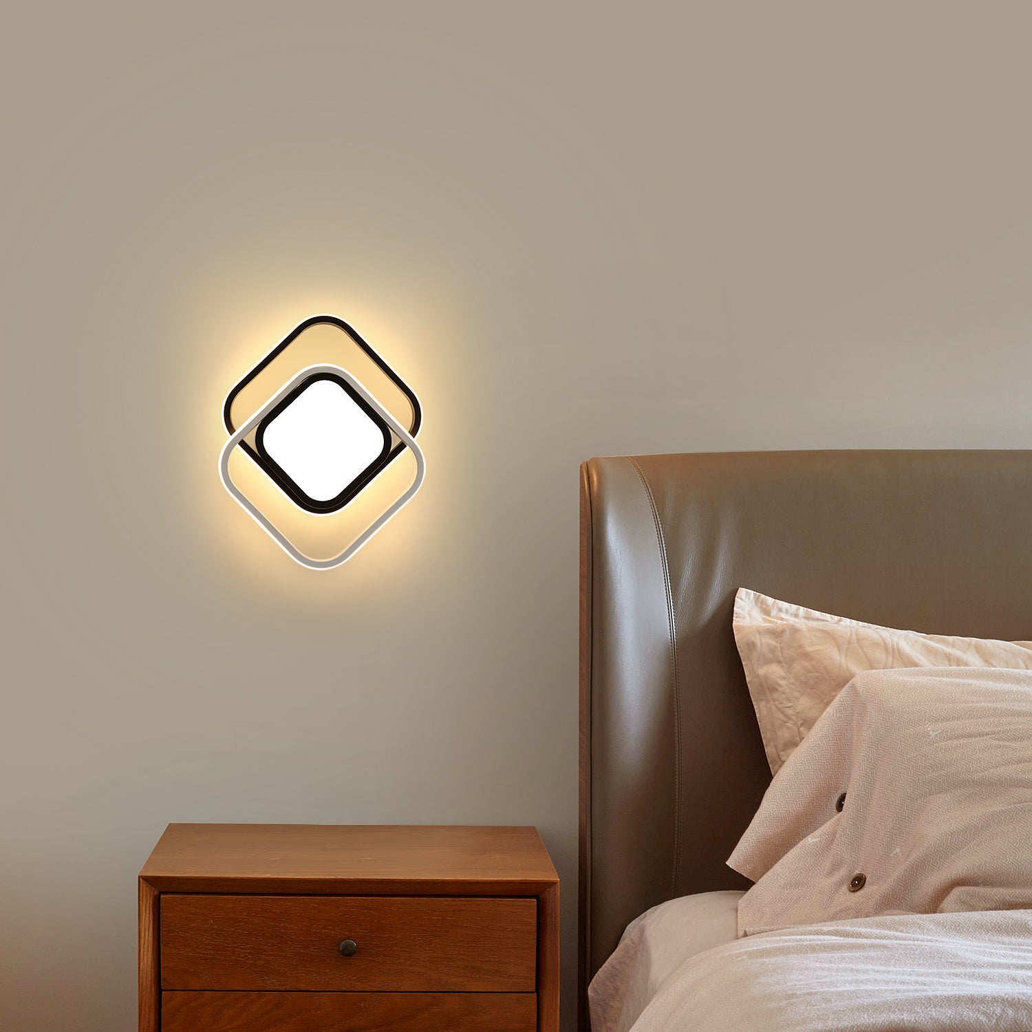 GOECO Plafonnier LED Moderne, 32W Lampe de Plafond, Luminaire Plafonnier 2500lm