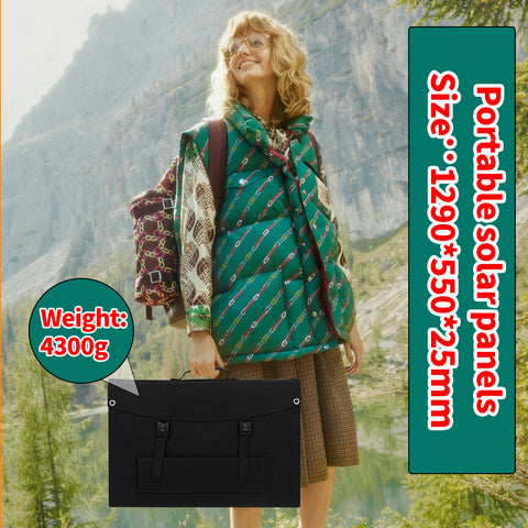 Panneaux solaires pliables portables pour le camping, la randonnée, le sac, le chargeur, 120W
