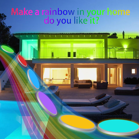 Plafonnier Led Dimmable RGB 3000K-6500K Rond plafonnier LED salle de bain étanche IP54 Pour Bain, Chambre, Salon, Cuisine ?30CM