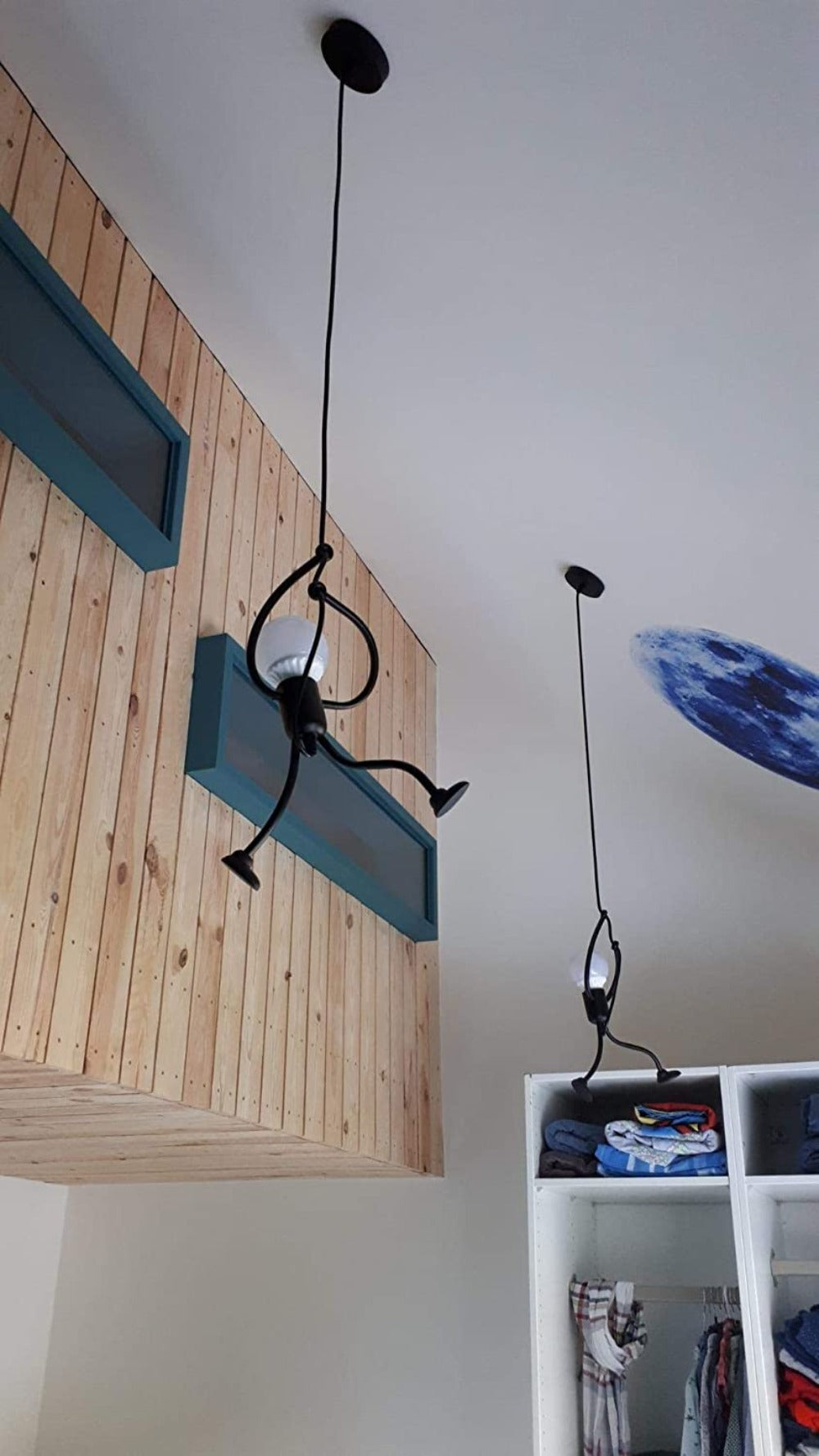 Lustre suspendate Cartoon E27 pentru Living și Dormitor Copii – Lustre Creative de Fier