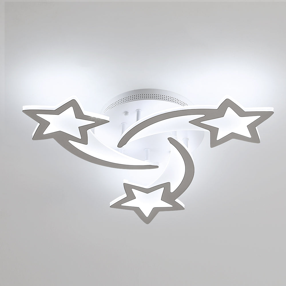 Plafonnier LED 40W, Lampe de plafond en forme Star moderne