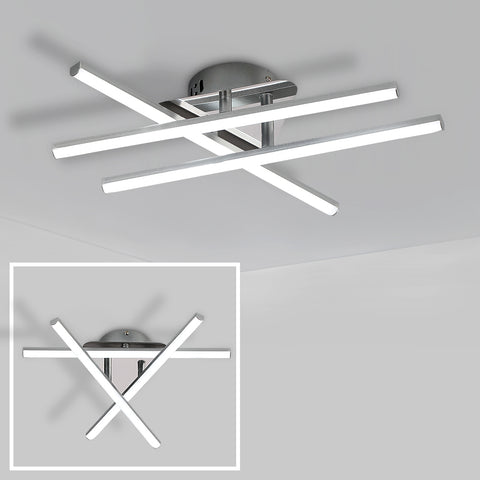 Lampe de plafond LED, 18 W plafonnier LED et minimaliste, lumières blanches froides, 6500 K, LED intégrées, plafonnier pour chambre à coucher, salon, salle à manger, IP20