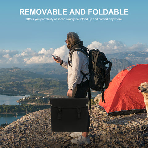 Panneau solaire portable pliable à charge rapide, chargeur de batterie solaire, banque d'alimentation pour téléphone, camping-car, montres d'extérieur, DC + USB, 20V, 75W