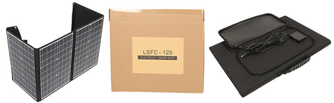 Panneaux solaires pliables portables pour le camping, la randonnée, le sac, le chargeur, 120W