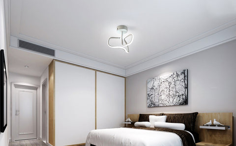 16W Plafonnier Led, Moderne Creative Métal Acrylique Design Plafond Lampe en Aluminium, 6000K Blanc Lampe de Plafond, Luminaire Plafonnier Led Moderne pour Salon, Chambre à Coucher, Cuisine