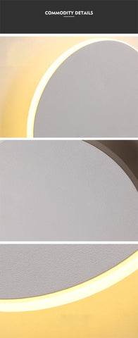 Applique murale LED interrupteur tactile éclairage intérieur pour chambre salon rond chevet escalier lumière décoration de la maison luminaire en aluminium Noir