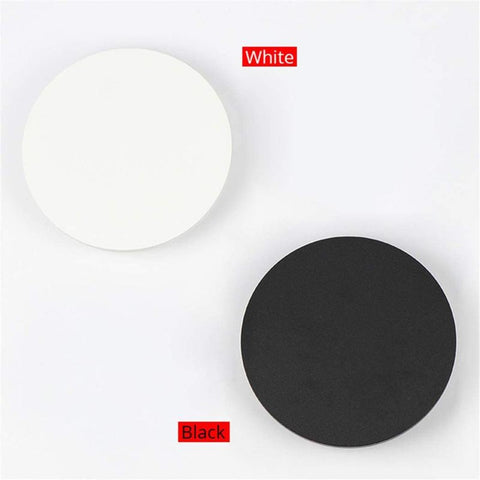 Applique murale LED interrupteur tactile éclairage intérieur pour chambre salon rond chevet escalier lumière décoration de la maison luminaire en aluminium Noir