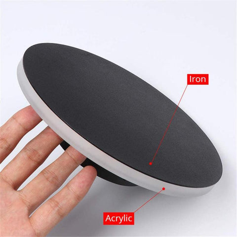 Applique murale LED interrupteur tactile éclairage intérieur pour chambre salon rond chevet escalier lumière décoration de la maison luminaire en aluminium Noir