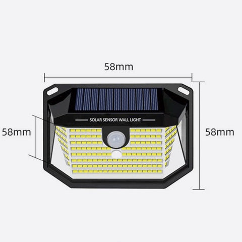 Lampe murale à LED solaire [Classe énergétique E]