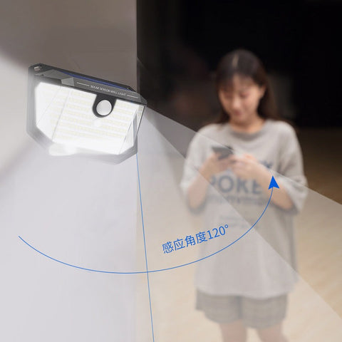 Lampe murale à LED solaire [Classe énergétique E]