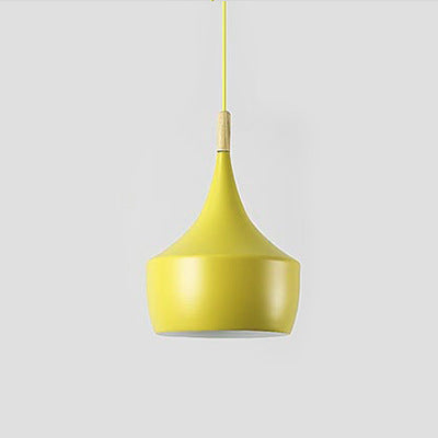 Restaurant moderne combinaison plafond suspendu lumière Macaron tête unique E27 lampe suspendue Creative Cafe plafond suspension lumière décoration éclairage lustre Jaune Sans ampoule