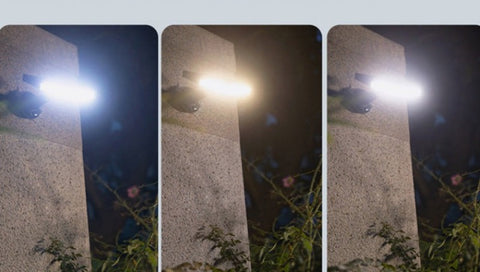 Lampe Solaire Exterieur, Lampe Detecteur de Mouvement,360° Spot Solaire Exterieur [1200mAh] étanche Lanterne Solaire Exterieur Jardin (avec télécommande)