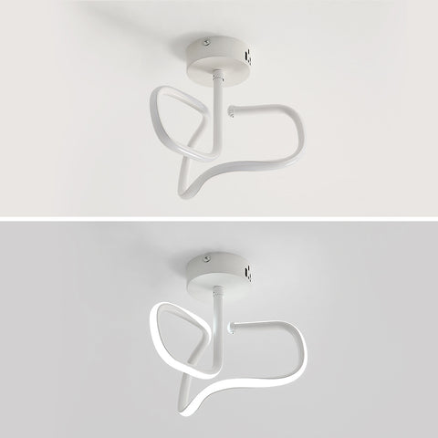 16W Plafonnier Led, Moderne Creative Métal Acrylique Design Plafond Lampe en Aluminium, 6000K Blanc Lampe de Plafond, Luminaire Plafonnier Led Moderne pour Salon, Chambre à Coucher, Cuisine
