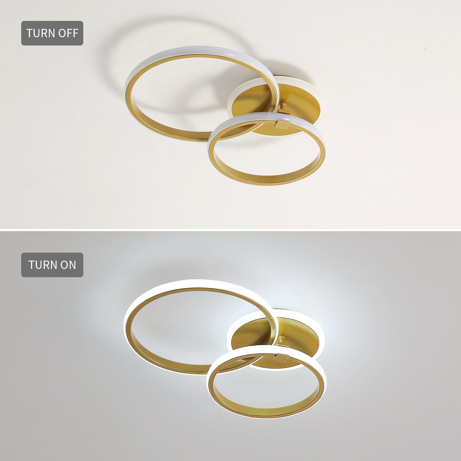 Diagramme de l'effet lumineux du plafonnier