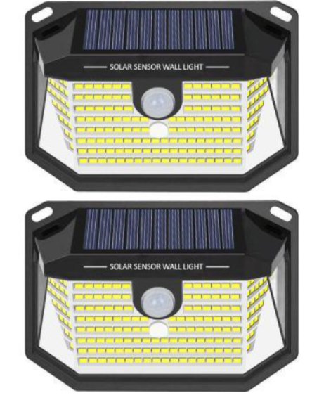 Lampe murale à LED solaire [Classe énergétique E]