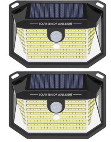 Lampe murale à LED solaire [Classe énergétique E]